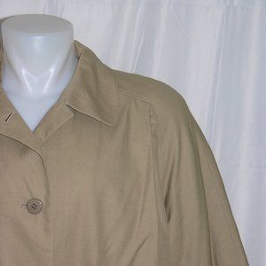 Herno Donna Khaki Cotton Full Length Rain Coat 12